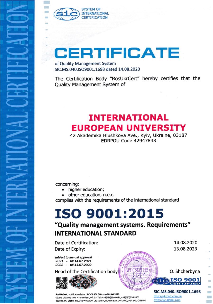 certificate en